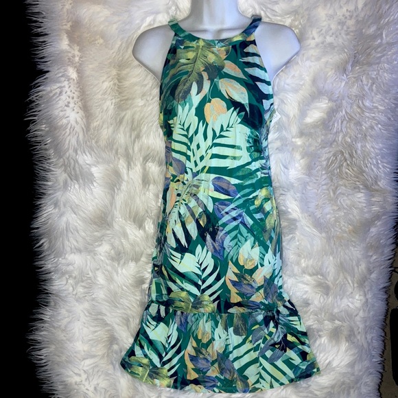 TIME AND TRU Floral Halter Swing Dress - Picture 3 of 15